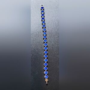 Touchstone Elegant Blue Stone Bracelet